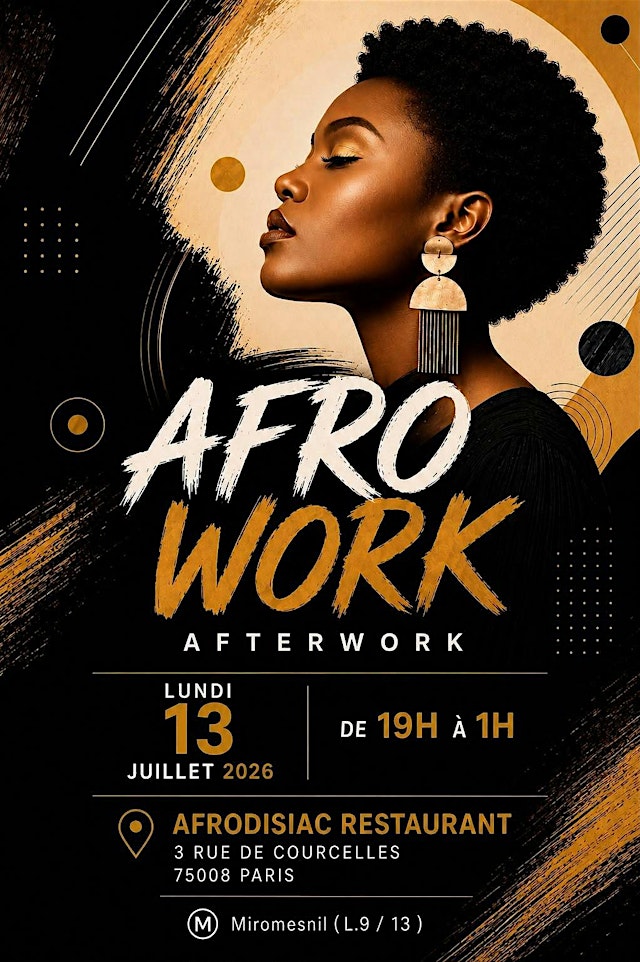 Imagen principal de Soirée Afrowork le lundi 13 juillet 2026, veille de férié