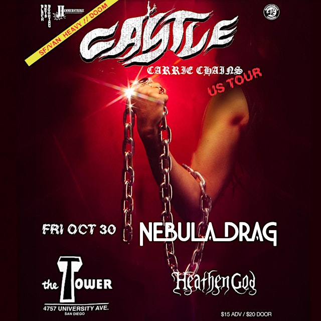 CASTLE US TOUR - CARRIE CHAINS / SAN FRAN+VANCOUVER HEAVY DOOM primary image