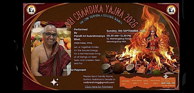 Sri Chandika Yajna 2026 Hosted by VTCS primary image