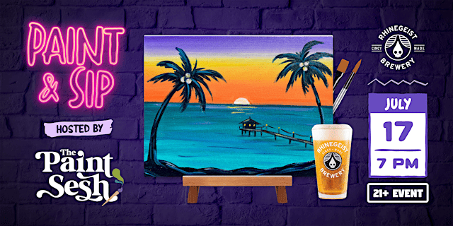 Image principale de Paint & Sip Painting Event in Cincinnati, OH – “Baja Peier” at Rhinegeist