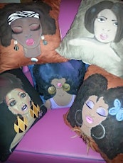 "Dolled Up Pillows" Hand Painted by Ms. Sandy primary image