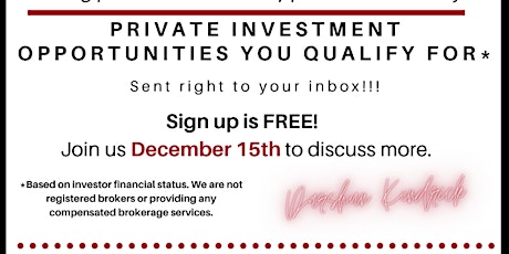 iClub Virtual Meeting- For Investors and Companies Looking for Investors primary image