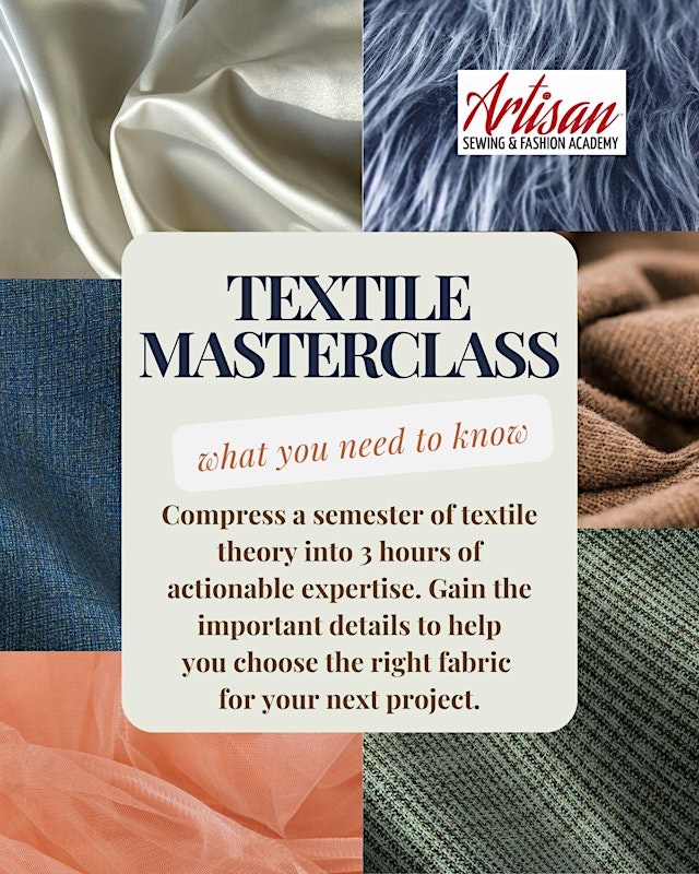 Image principale de Textiles Masterclass: what you need to know