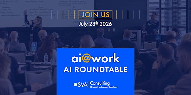 Image principale de AI Roundtable with SVA Consulting