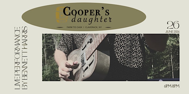 Primaire afbeelding van Live Music from Bennett Harris at Cooper's Daughter