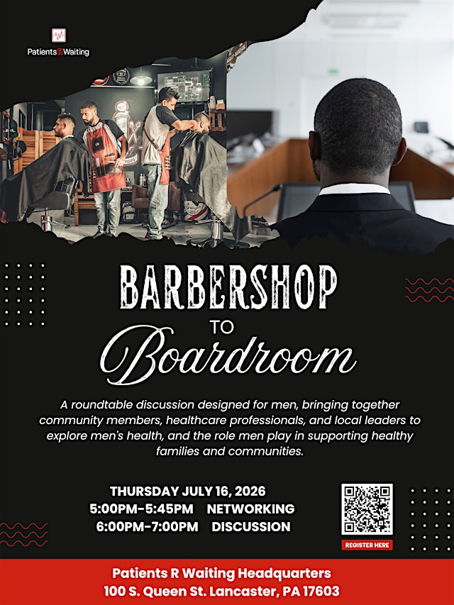 Image principale de Barbershop to Boardroom: A Conversation on Men's Health