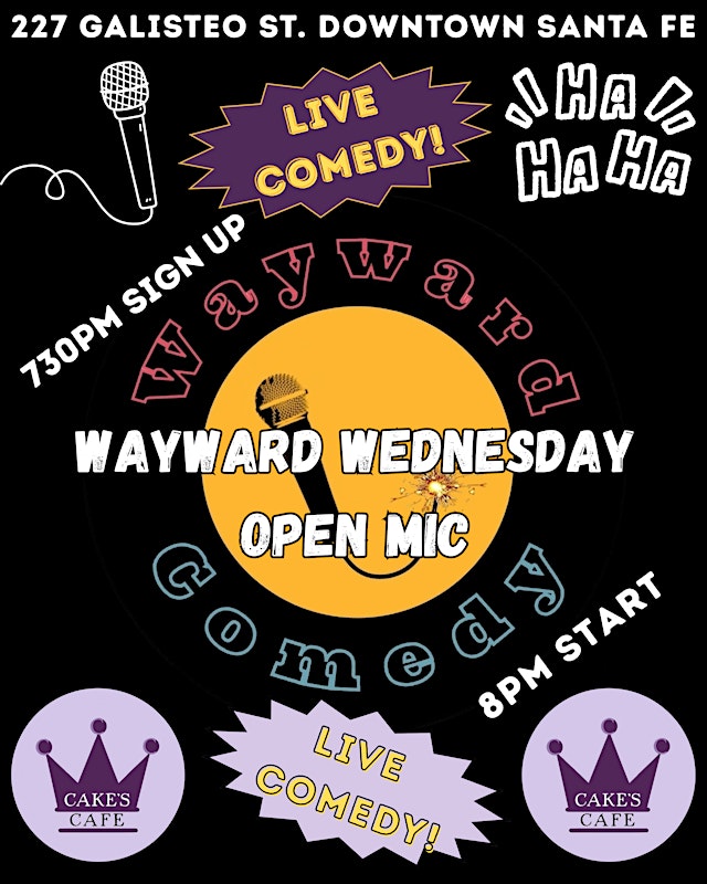 Imagem principal do evento Wayward Wednesdays Comedy Open Mic