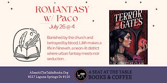 Image principale de Romantasy Book Club w/ Paco: Terror at the Gates