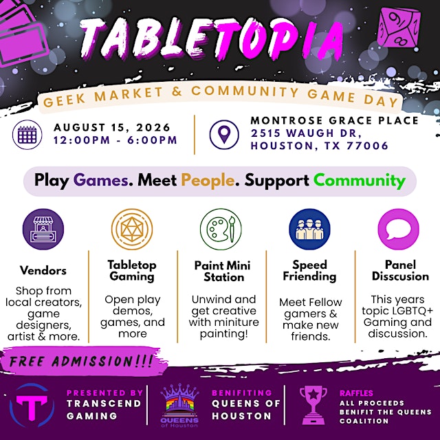 Hauptbild für Tabletop Topia: Geek Market & Community Game Day