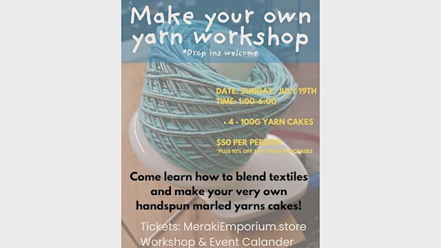 Image principale de Make Your Own Yarn Workshop