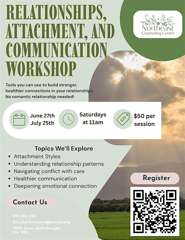Image principale de Relationship, Attachment, and Communication Workshop