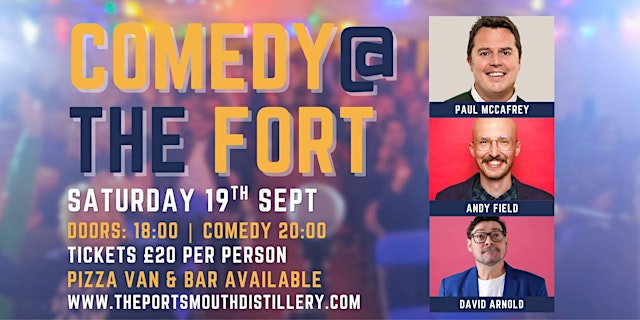 Imagen principal de Comedy @ The Fort with Paul McCaffrey, David Arnold & Andy Field