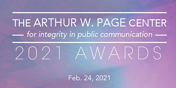 2021 Arthur W. Page Center Awards
