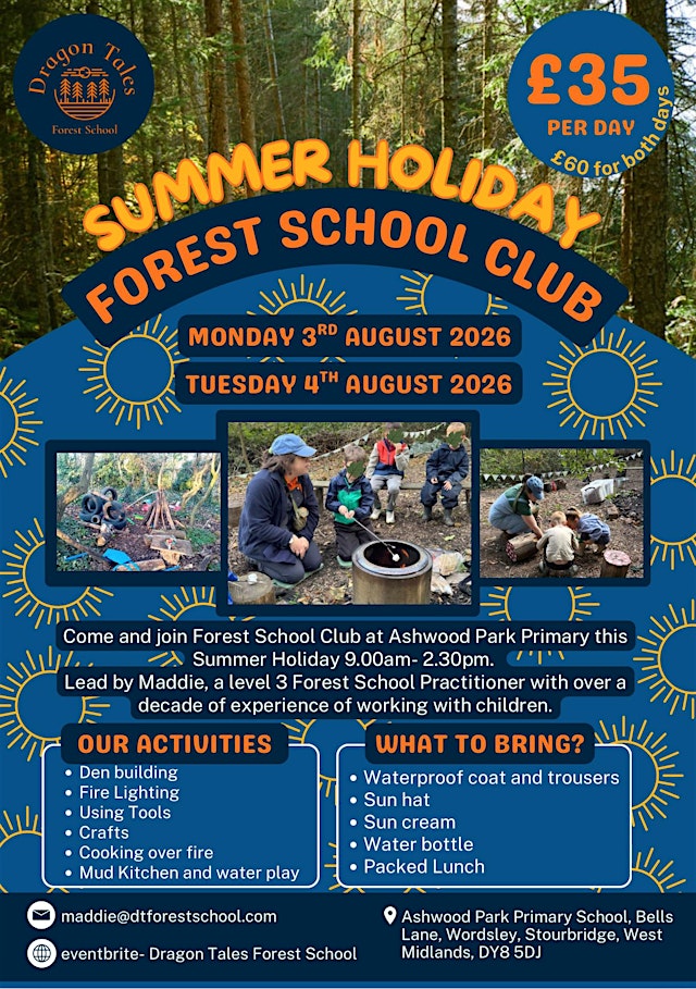 Imagen principal de Summer Holiday Forest School Club- Ashwood Park Primary School