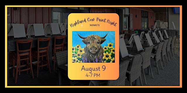 Image principale de Highland Cow Paint Night