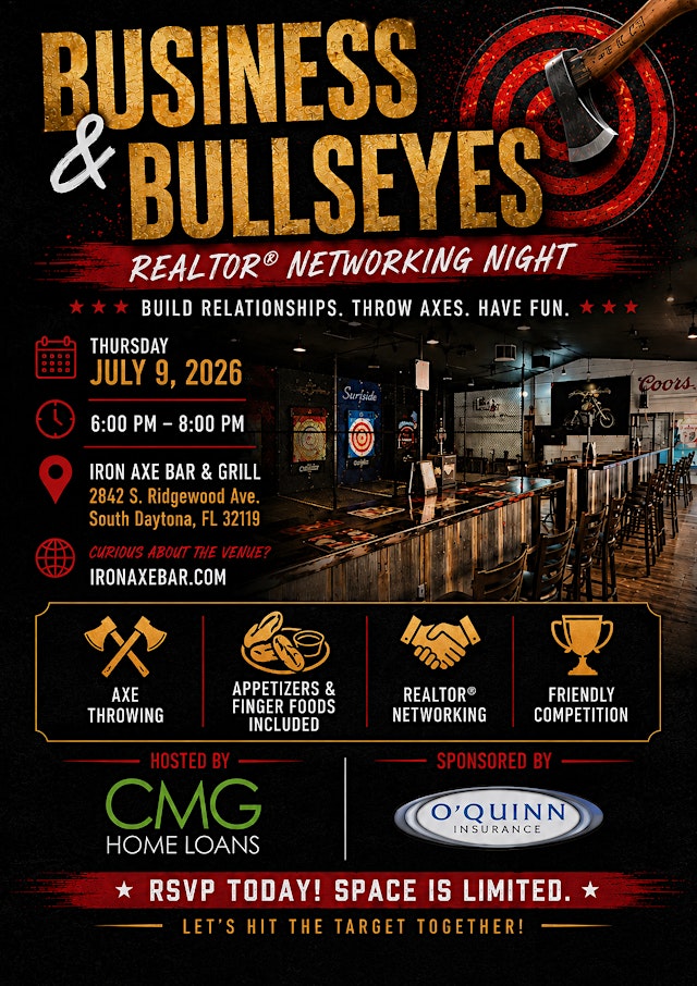 Image principale de Business & Bullseyes: Realtor Networking Night