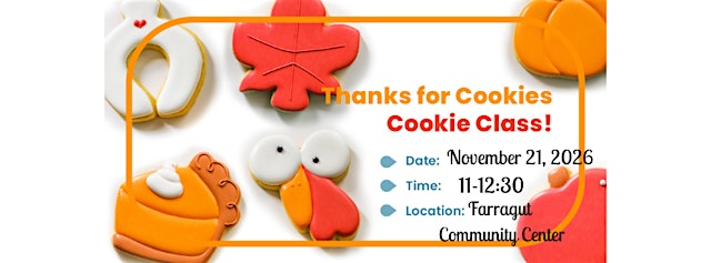 Hauptbild für Thanksgiving Sugar Cookie Decorating Class!