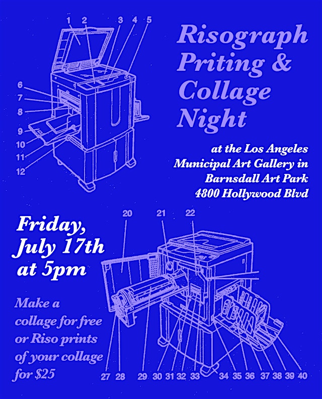 Image principale de Barnsdall Art Night: Risograph Printing + Collage Session (7/17)