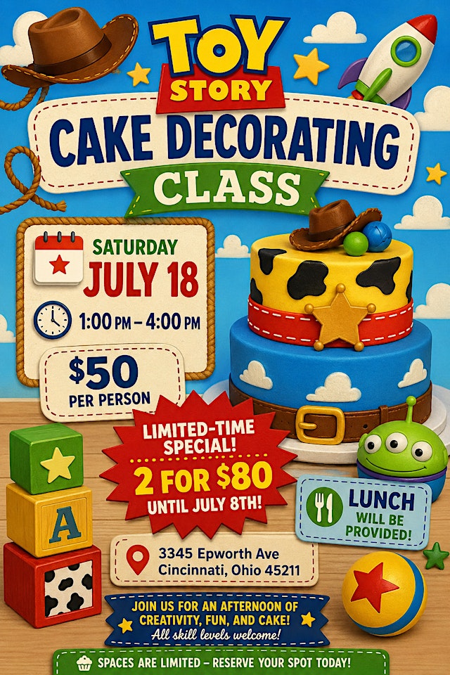 Image principale de Toy Story Cake Decorating Class