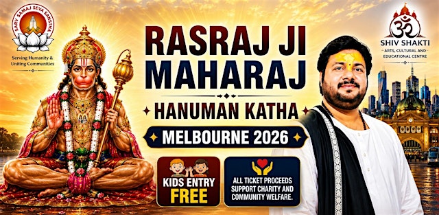Imagen principal de Hanuman Katha by Rasraj Ji Maharaj | Melbourne 2026