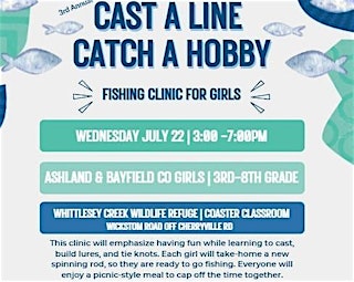 Image principale de Cast a Line, Catch a Hobby: Fishing Clinic for Girls