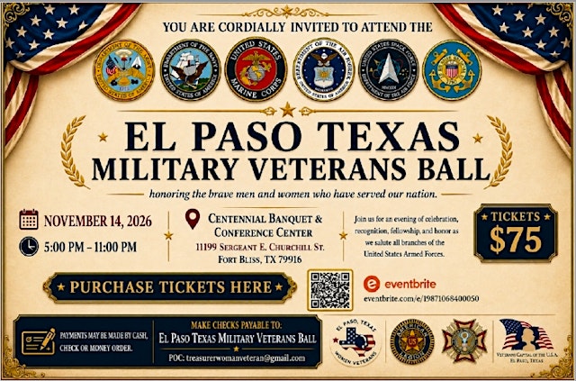Imagem principal do evento El Paso Texas Military Veterans Ball