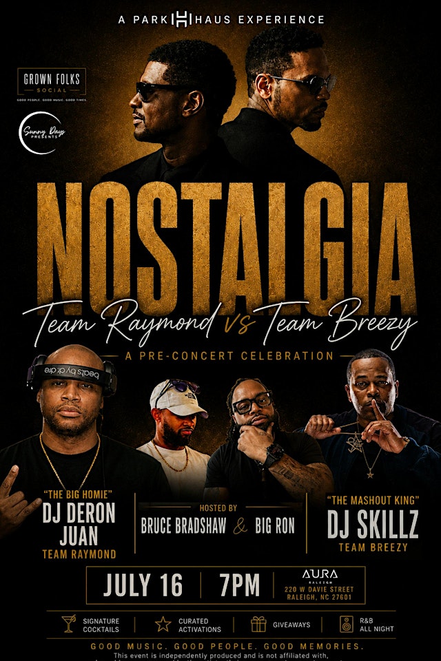 Image principale de Nostalgia Chris Brown VS Usher Pre Concert Celebration