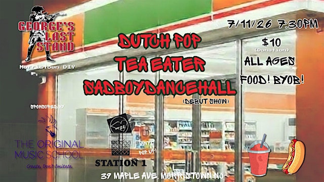 Image principale de BYOB! Live Music w/ Dutch Pop, Tea Eater, sadboydancehall