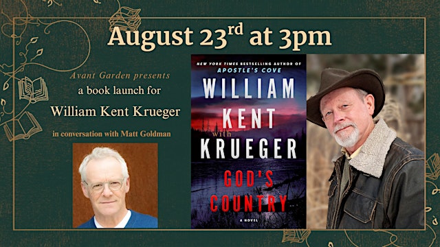 Image principale de William Kent Krueger Book Launch in Downtown Anoka