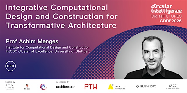 Image principale de CDRF 2026 Keynote_Prof Achim Menges