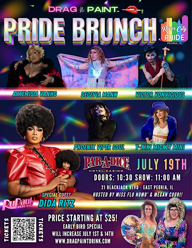 Image principale de Drag N' Paint Pride Brunch