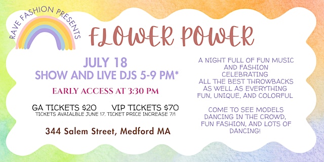 Image principale de RAVE Fashion Show: Flower Power