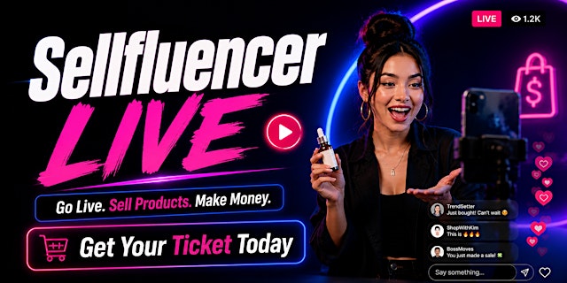 Image principale de Sellfluencer LIVE: Go Live & Make Money Selling on Social Media