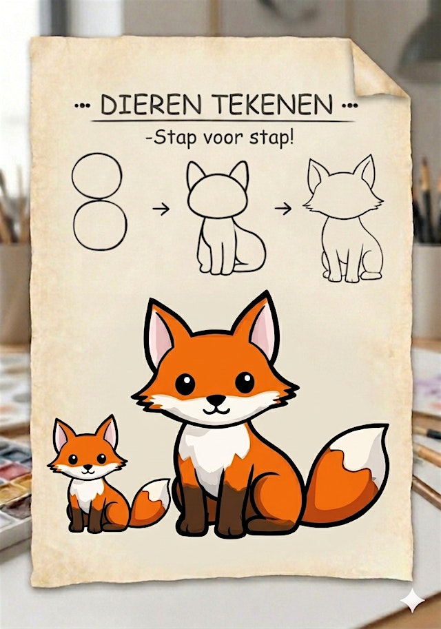 Image principale de Tekenworkshop: Dieren tekenen