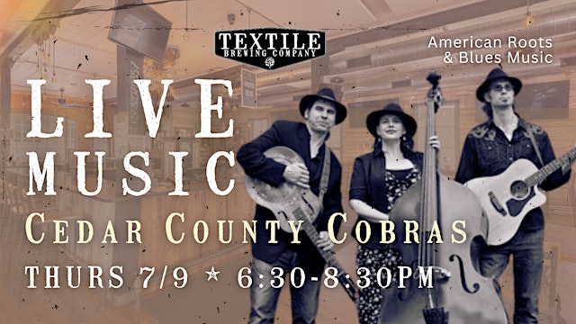 Imagen principal de LIVE MUSIC: American Roots & Blues Artists, Cedar County Cobras