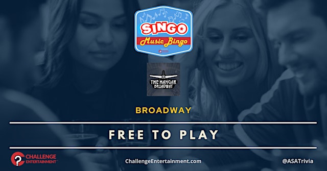 Image principale de Weekly SINGO Music Bingo Nights at The Hangar Bar & Grill - Broadway