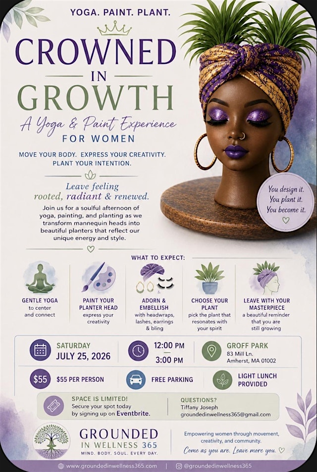 Image principale de Crowned In Growth - A Yoga & Paint & Plant Experience for Women