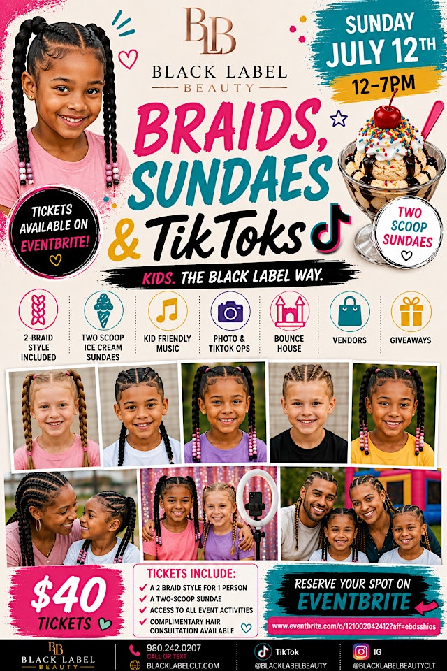 Image principale de Braids, Sundaes & TikToks: Kids The Black Label Way