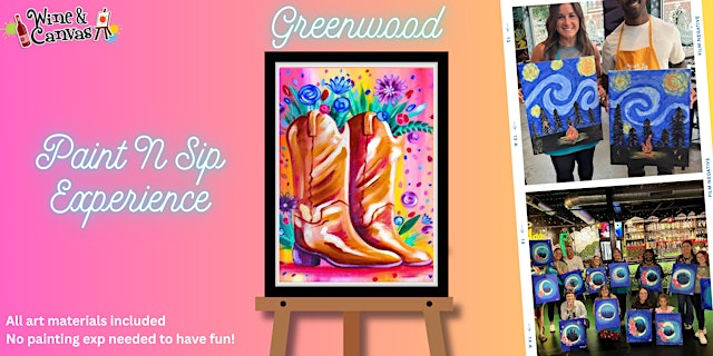 Image principale de Martinsville Paint and Sip – Cowgirl Boots