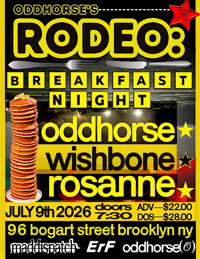 Image principale de RODEO: breakfast night