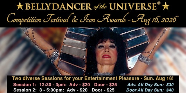 Image principale de Global Bellydancer of the Universe Competition, Festival, Icon Awards Show