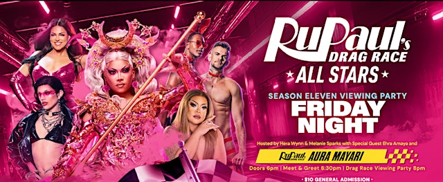 Image principale de Aura Mayari Drag Race All Stars viewing & after party July 10th