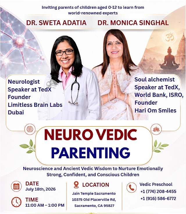 Imagen principal de Neuro Vedic Parenting: Dr Sweta Adatia & Dr Monica Singhal