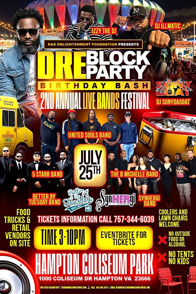 Image principale de Dre Birthday Bash/ 2nd Annual Live Bands Festival