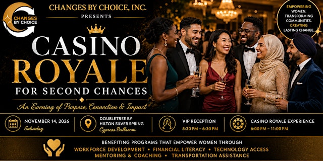 Image principale de Casino Royale for Second Chances Presented by Changes By Choice Inc