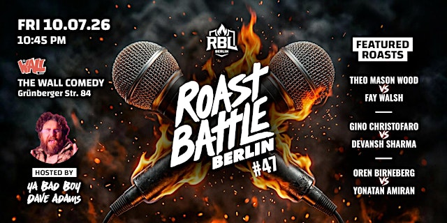 Image principale de Roast Battle Berlin #47 - Round 12 - English Comedy