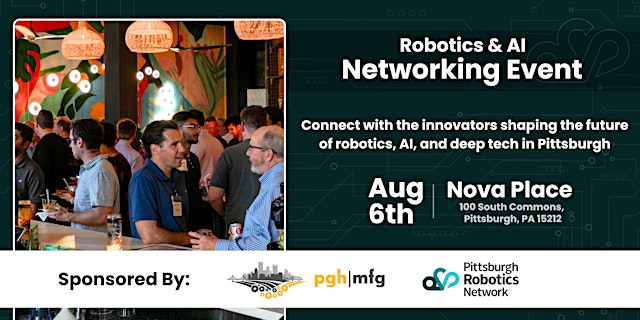 Imagen principal de Robotics & Tech Happy Hour (Aug. 6 Edition)