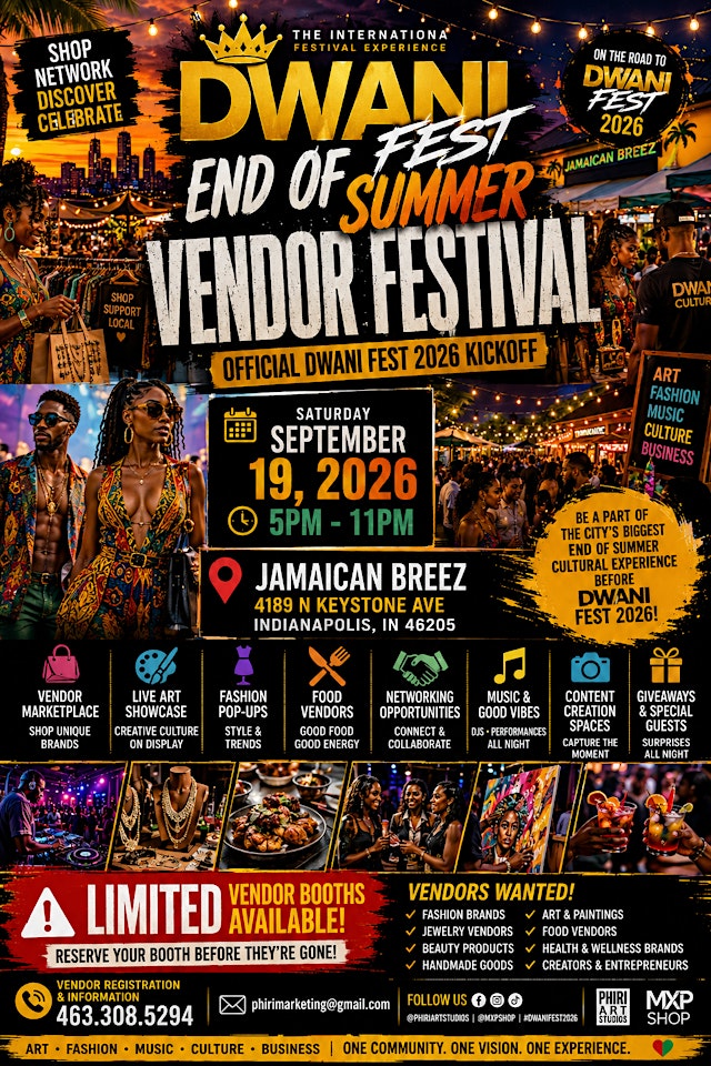 Imagen principal de End of Summer Vendor Festival at MXP SHOP ( SEPT 19th ) DWANI FEST