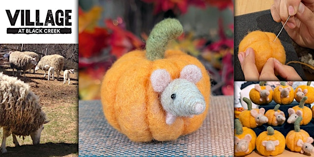 Image principale de Needle Felt a Mouse Poking Out of a Mini Pumpkin Workshop