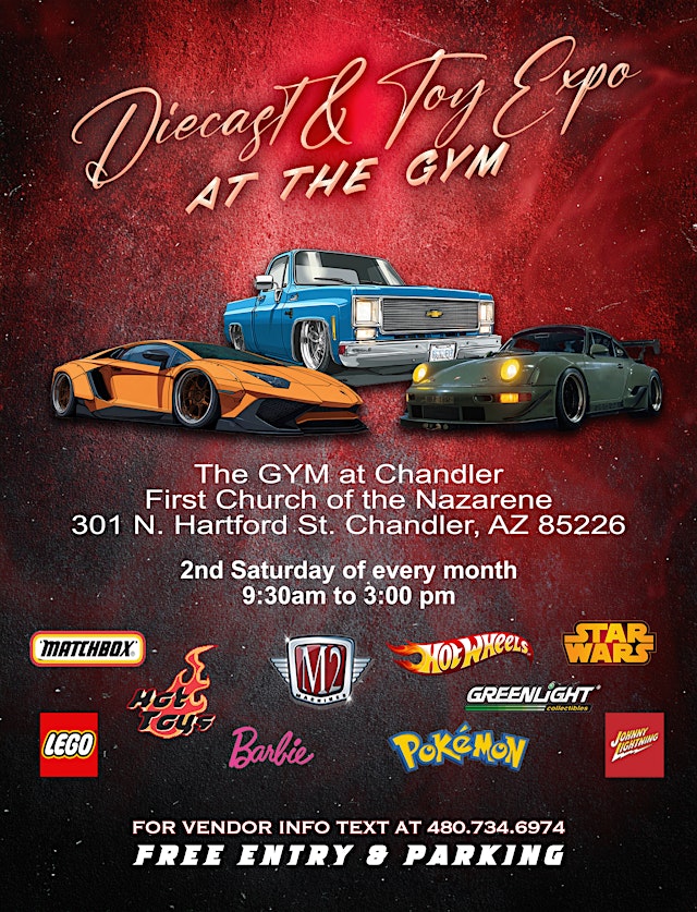 Image principale de Diecast EXPO at the GYM in Chandler, AZ is July 11th!
